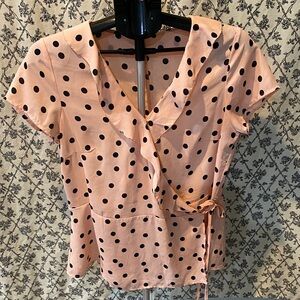 Tacera Polka Dot Blouse